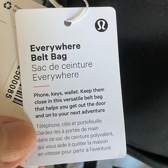 🔥HOT ITEM🔥 LULULEMON - BLACK Everywhere Belt Bag Nwt Crossbody Bag - Picture 7 of 11